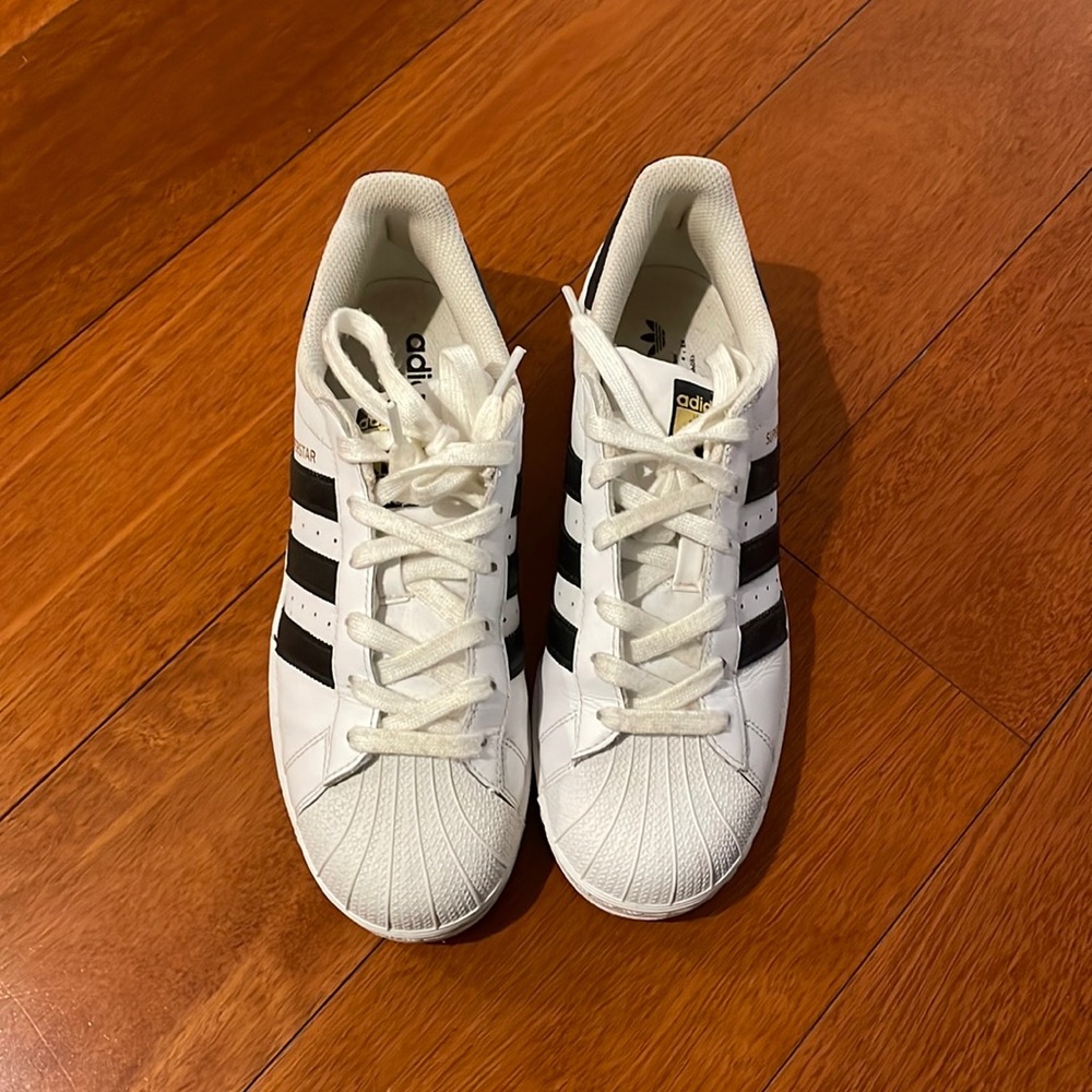 Adidas Stan smith black stripes size 6.5